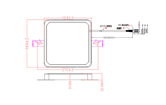 915MHz Patch Antenna Features