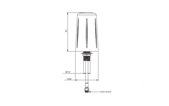 Waterproof 868MHz Antenna Features