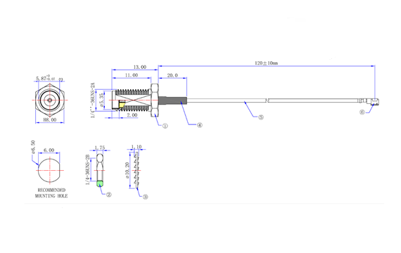 IPEX to SMA Female Pigtail Cable Features