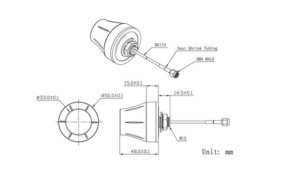 Waterproof Cellular 4G Antenna Features