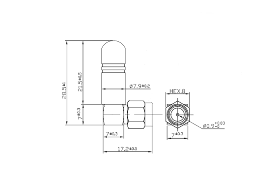 2.4G Monopole Antenna Features