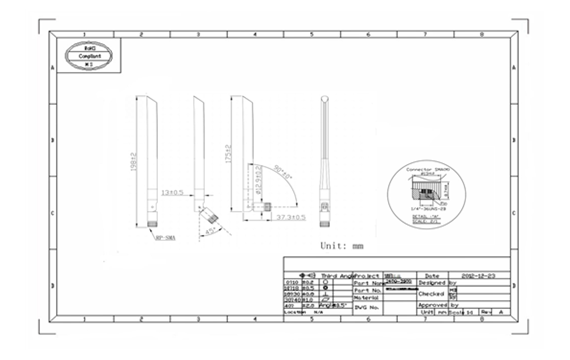 5.8G Dipole Antenna Features
