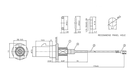 FAKRA-C to IPEX Cable Features