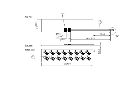 Penta-Band Cellular Antenna Features