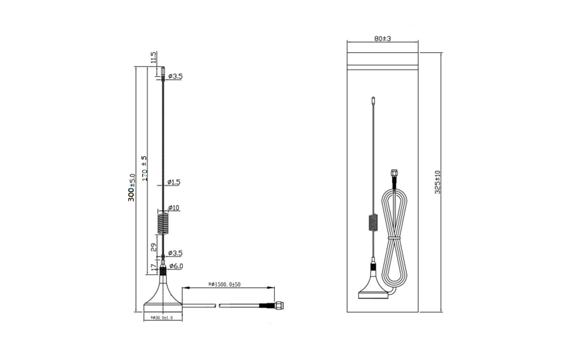 Tri-Band GSM Antenna