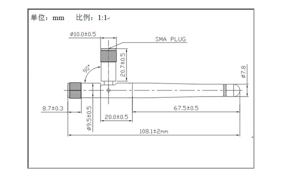 5.8G Dipole Antenna Features