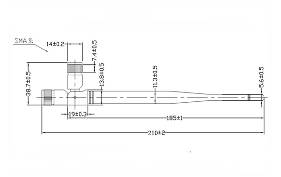 433MHz Antenna Dimensions