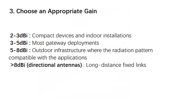Choose an Appropriate Gain for 868MHz Antenna