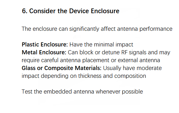 Enclosure Material Has Been Considered